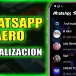 nueva actualizacion whatsapp aero