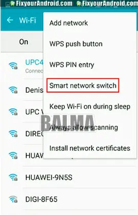 Seleccione el interruptor junto a Smart Network Switch