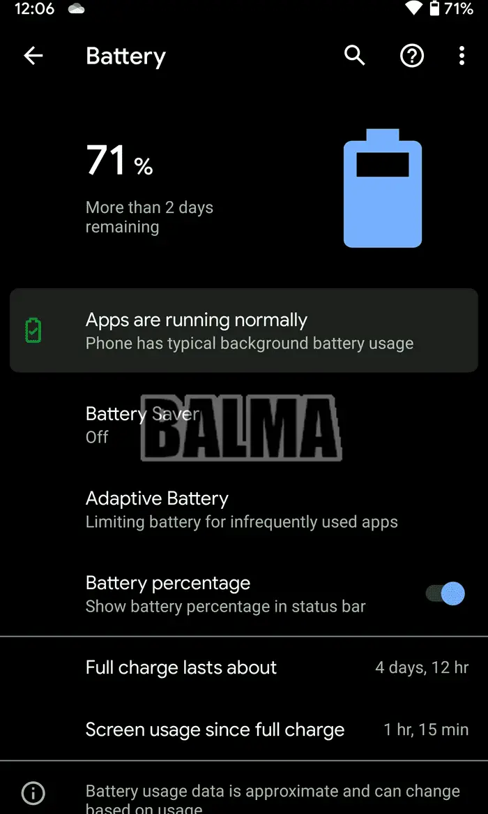 desactivar modo ahorro de bateria android